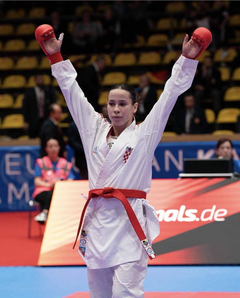 Ema Sgardelli at the EKF Senior Championships in Frankfurt