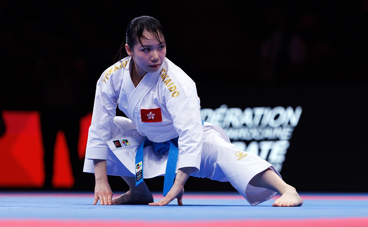 Mo Sheung Grace Lau of Hong Kong, China during her Female Kata at the Karate1 Premier League in Rabat 2026