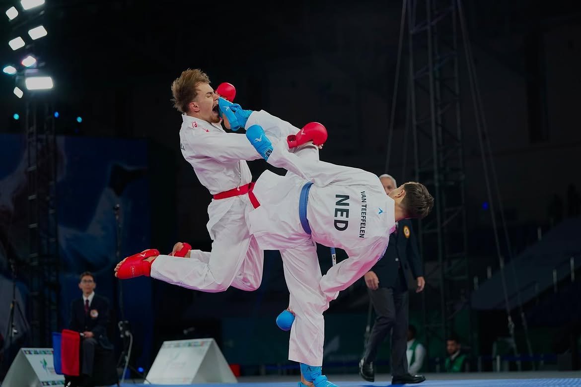 Sebastiaan van Teeffelen in action at the World Combat Games in Riyadh