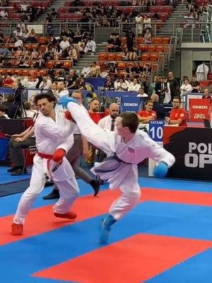 It’s all about that reach 🦵🏼🥋👀 #karate #kumite #kata #fight #wkf